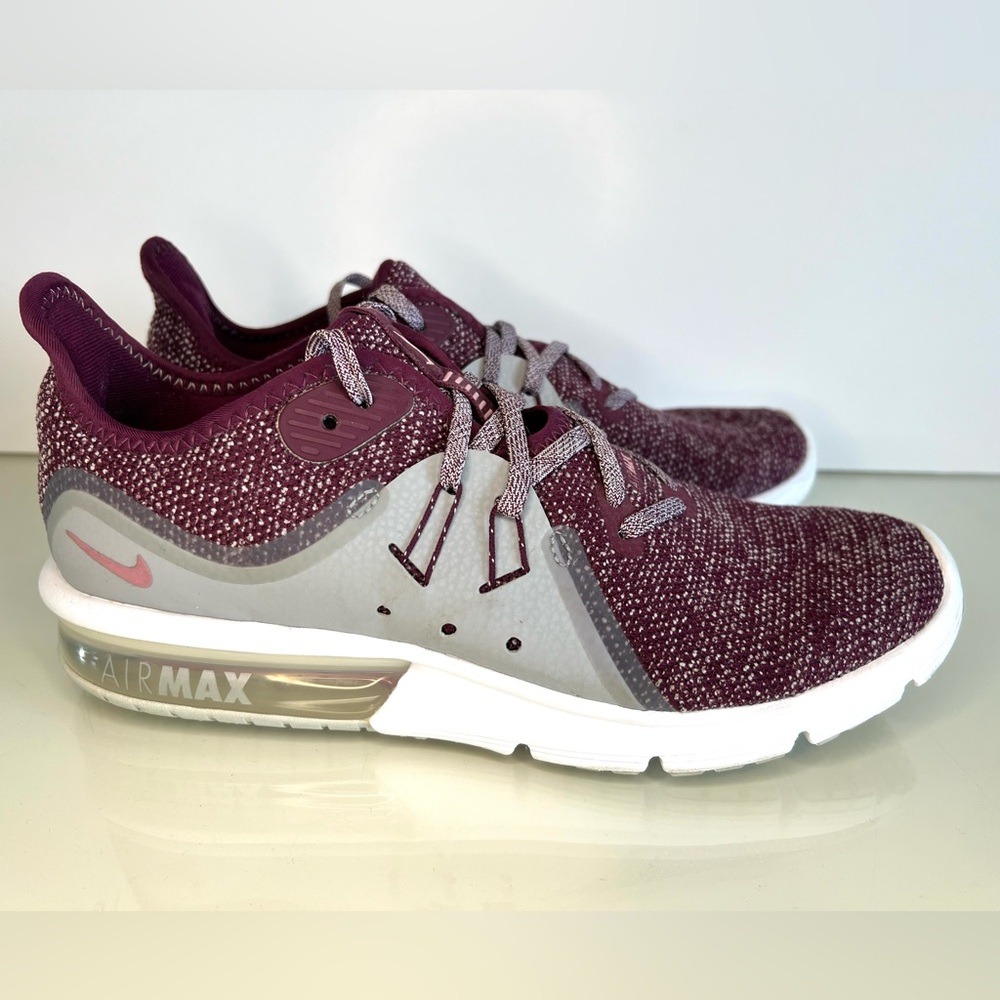 Nike Womens Air Max Sequent 3 Purple Running Shoes Sneakers Size 9